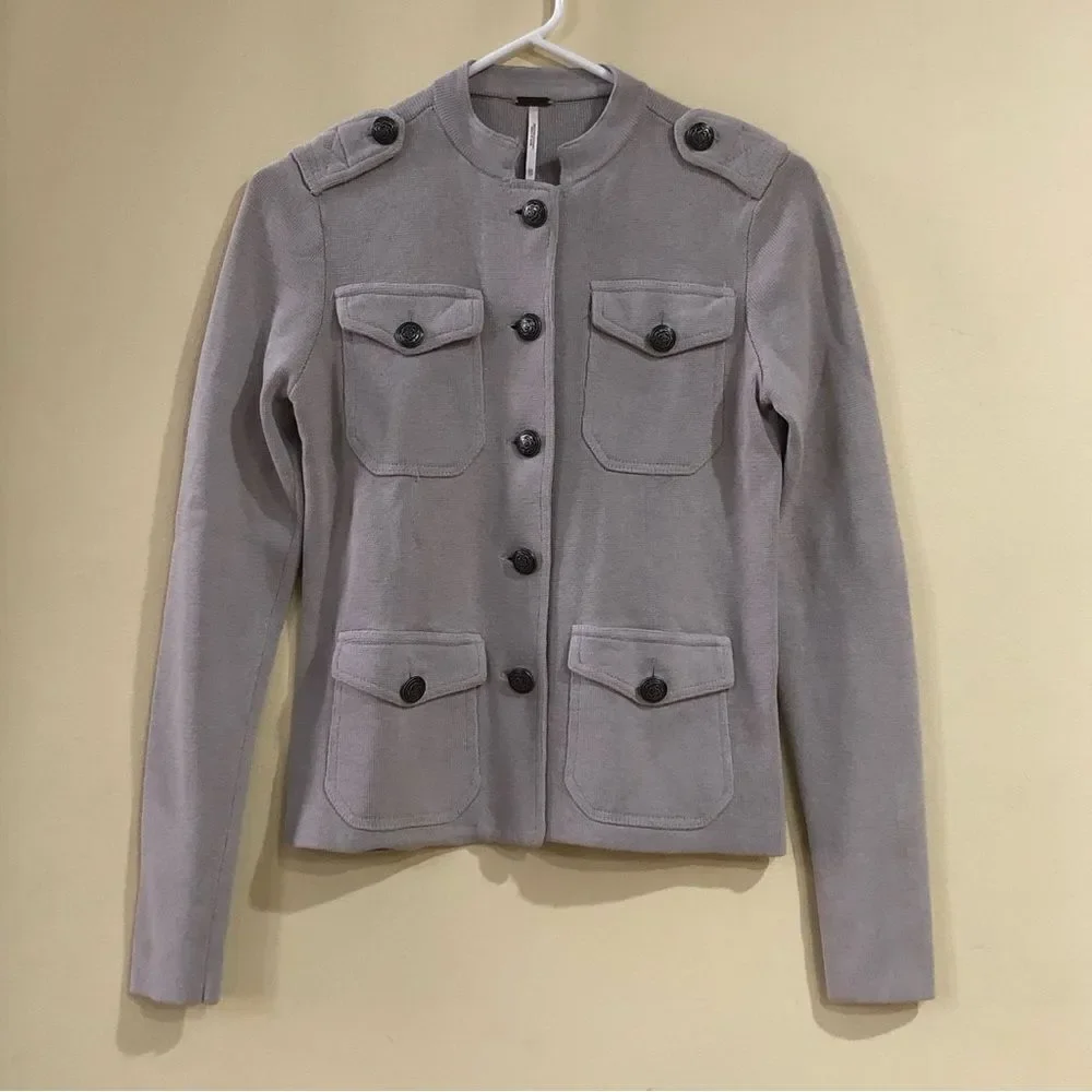 Free People Cotton Sweater Jacket